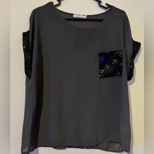 🛍️5/$30 Chloe K Sequin Blouse